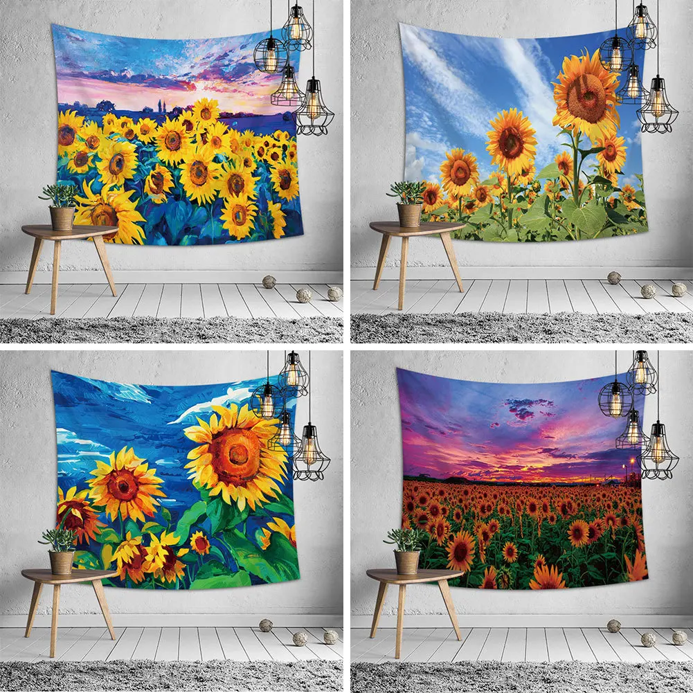 Nordic tapestry hangcloth sun flower background cloth tapestry mural sunflower Throw Rug Blanket Camping Tent Travel Mattress
Nordic tapestry hangcloth sun flower background cloth tapestry mural sunflower Throw Rug Blanket Camping Tent Travel Mattress