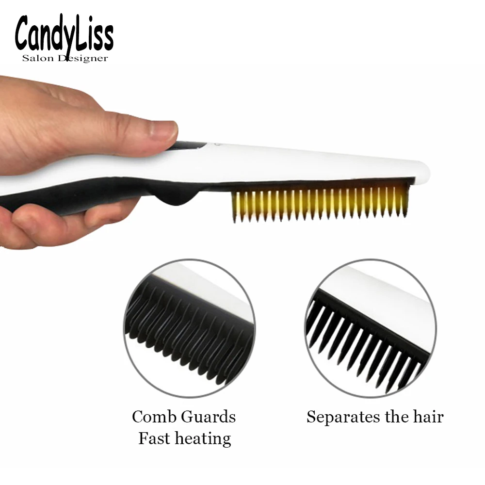 New mini ceramic hair straightener LED brush electric comb size portable USB charging wireless hair straightener brush
New mini ceramic hair straightener LED brush electric comb size portable USB charging wireless hair straightener brush