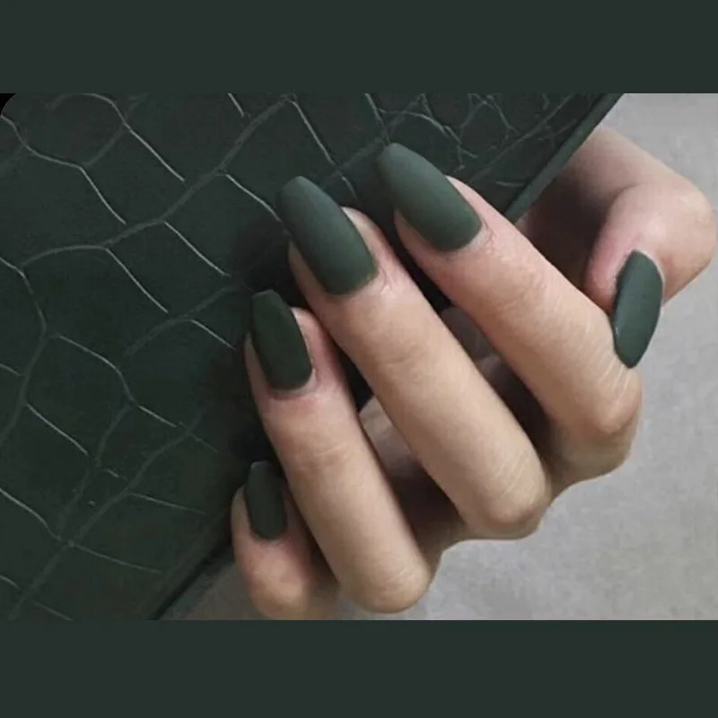 24pcs/Set Ins Ballet Green Scrub False Nails White Pre-design Short Round Head Full Cover Nail Tips Fnished Nail Art
24pcs/Set Ins Ballet Green Scrub False Nails White Pre-design Short Round Head Full Cover Nail Tips Fnished Nail Art