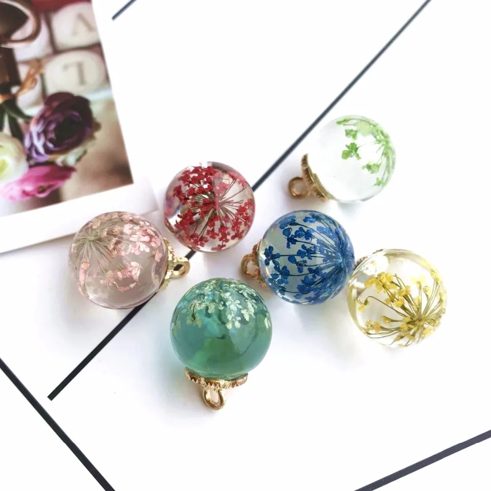 12mm 10pcs Fashion Glass ball dry flower design Charms for DIY decoration neckalce earring key chain Jewelry Making
12mm 10pcs Fashion Glass ball dry flower design Charms for DIY decoration neckalce earring key chain Jewelry Making