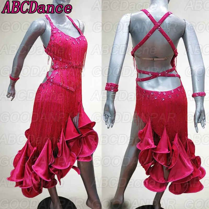 latin dance dress women Red sexy irregularity dress for ballroom dancing tango dress customize
latin dance dress women Red sexy irregularity dress for ballroom dancing tango dress customize