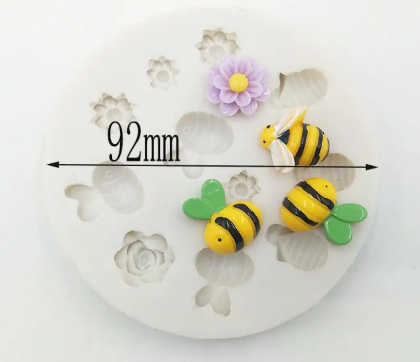 Cake Tools bee flower silicone mold Decorating Cupcake decorating Gumpaste fondant tool mould
Cake Tools bee flower silicone mold Decorating Cupcake decorating Gumpaste fondant tool mould