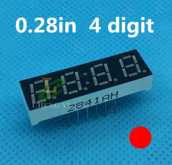 0.28 inch RED LED Display 4 Bit Clock Digital Tube 0.28" 0.28in Common Cathode 7 Segment Time display
0.28 inch RED LED Display 4 Bit Clock Digital Tube 0.28" 0.28in Common Cathode 7 Segment Time display