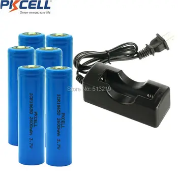 6Pieces Liion Rechargeable Batteries ICR18650 2600mAh 18650 Batteria Button Top No Protection Lithium with US/EU Single Charger
6Pieces Liion Rechargeable Batteries ICR18650 2600mAh 18650 Batteria Button Top No Protection Lithium with US/EU Single Charger