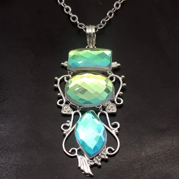 Dashing Fashion Colorful Topaz925 Sterling Silver Color Charms Pendant Necklace Jewelry 3 1/4 INCH TF607
Dashing Fashion Colorful Topaz925 Sterling Silver Color Charms Pendant Necklace Jewelry 3 1/4 INCH TF607