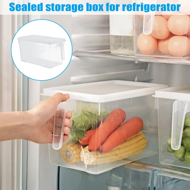 Newly Kitchen Transparent Storage Box Plastic Sealed Refrigerator Storage Boxes Home Food Container
Newly Kitchen Transparent Storage Box Plastic Sealed Refrigerator Storage Boxes Home Food Container