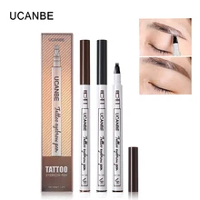 Ucanbe Merek 3 Warna Baik Sketsa Cair Alis Pena-Lastng Makeup Tahan Air Smudge-Proof Mata Pensil Alis tato Kit Alat(China)