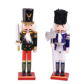 30CM Creative Wooden Nutcracker Soldier Figurines Ornaments Home Decoration Nutcracker Puppet Desktop Crafts Toy Christmas Gifts
30CM Creative Wooden Nutcracker Soldier Figurines Ornaments Home Decoration Nutcracker Puppet Desktop Crafts Toy Christmas Gifts