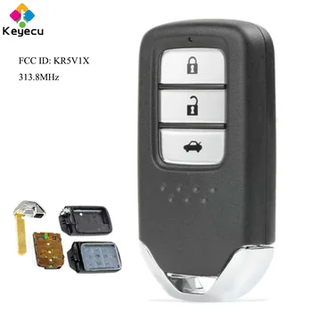 KEYECU Replacement New Remote Control Car Key With 3 Button & 313.8MHz & Insert Blade - FOB for Honda Accord Crider FCC: KR5V1X
KEYECU Replacement New Remote Control Car Key With 3 Button & 313.8MHz & Insert Blade - FOB for Honda Accord Crider FCC: KR5V1X