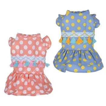 Dog Skirts Cute Dot Printing Tassel Princess Dress Teddy Puppy Wedding Clothes for Chihuahua Dogs Summer Spring Outdoor Wear
Dog Skirts Cute Dot Printing Tassel Princess Dress Teddy Puppy Wedding Clothes for Chihuahua Dogs Summer Spring Outdoor Wear