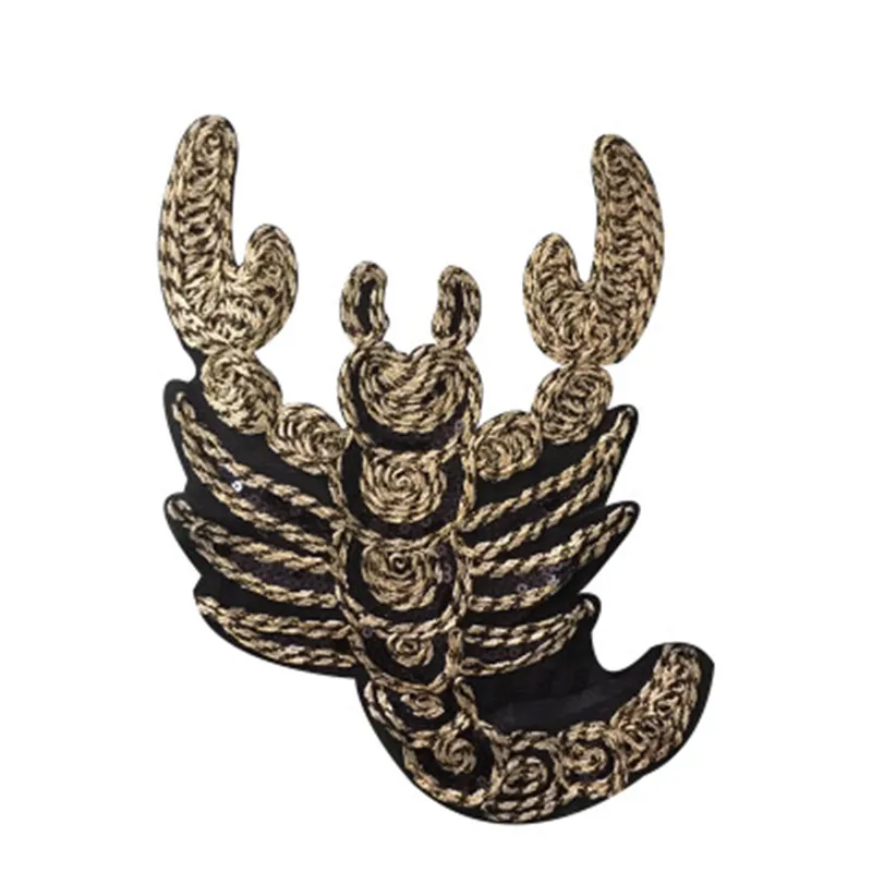 New Scorpion embroidery Sequins Sew On Patches for clothes DIY Patch Applique Bag Clothing Coat Sweater Crafts
New Scorpion embroidery Sequins Sew On Patches for clothes DIY Patch Applique Bag Clothing Coat Sweater Crafts