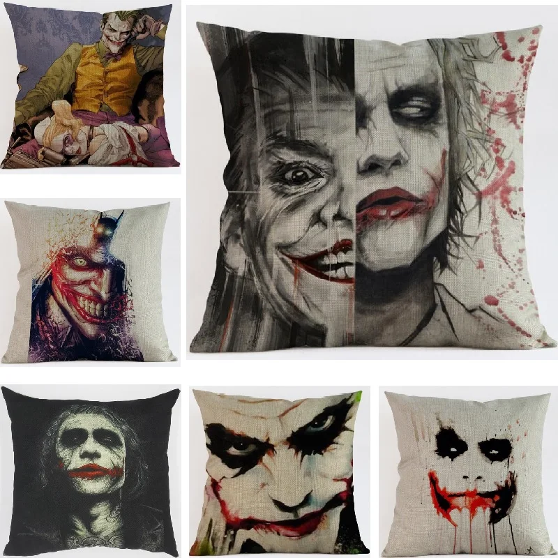 Cushion Cover Linen Batman Joker Printed Pillows Cover Car Sofa Decorative Pillowcase Home Decorativos Throw Pillow Case 45x45cm
Cushion Cover Linen Batman Joker Printed Pillows Cover Car Sofa Decorative Pillowcase Home Decorativos Throw Pillow Case 45x45cm