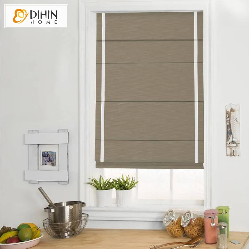 DIHIN HOME Modern Cotton Material High Quality Striped Roman Shade Roman Blinds For Living Room
DIHIN HOME Modern Cotton Material High Quality Striped Roman Shade Roman Blinds For Living Room