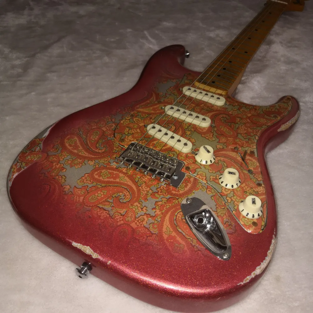 Prince Cloud brand guitar Handmade Relic Heirloom Collector Custom Shop Yuriy Shishkov Masterbuilt 68 Pink Paisley Relic
Prince Cloud brand guitar Handmade Relic Heirloom Collector Custom Shop Yuriy Shishkov Masterbuilt 68 Pink Paisley Relic