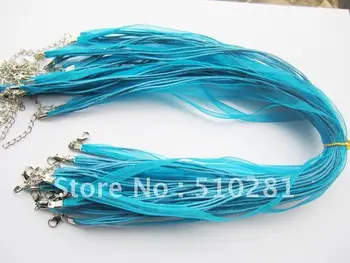 200piece Turquoise blue cord necklace with lobster clasp for DIY pendant jewelry making
200piece Turquoise blue cord necklace with lobster clasp for DIY pendant jewelry making