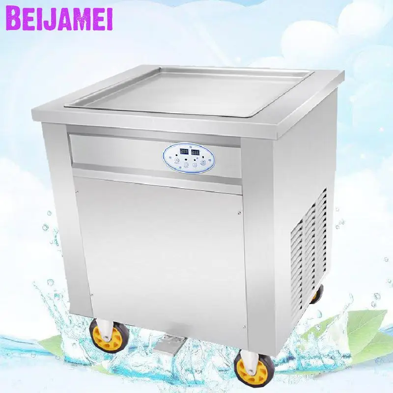 BEIJAMEI automatic commercial fried ice machine 110v 220v single square pan fried ice cream roll machine price
BEIJAMEI automatic commercial fried ice machine 110v 220v single square pan fried ice cream roll machine price