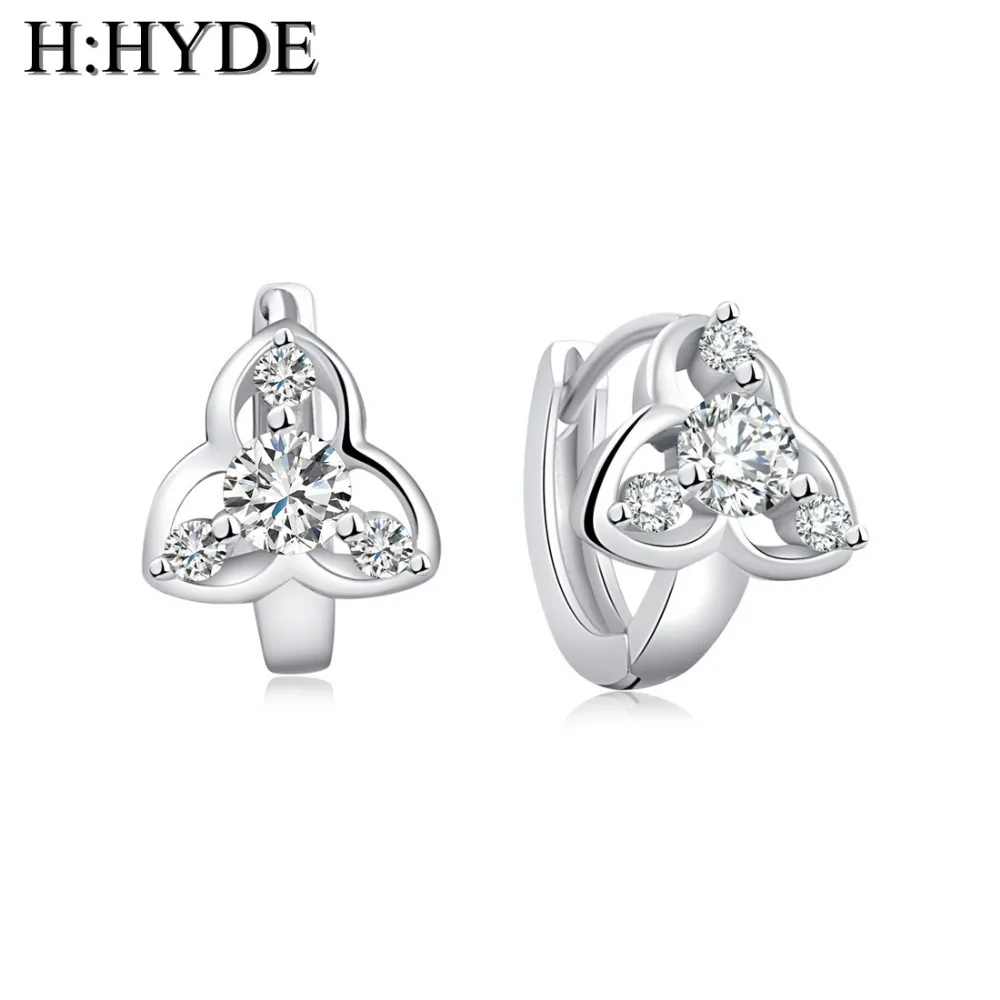 H:HYDE CZ Zircon Earring New Fashion Crystal Flower brincos Trendy White Gold Color Elegant Hoop Earrings For Women Jewelry
H:HYDE CZ Zircon Earring New Fashion Crystal Flower brincos Trendy White Gold Color Elegant Hoop Earrings For Women Jewelry