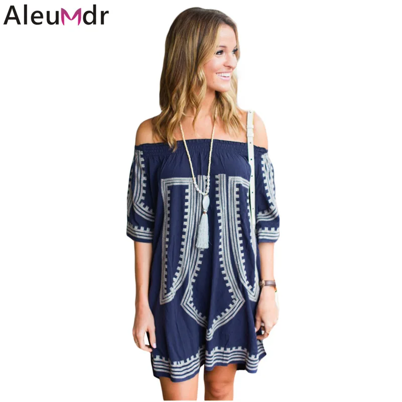 Aleumdr Women Summer Swimwear Bohemian Vibe Geometric Print Off The Shoulder Beach Dress Pareo Beach Tunic Loose Cover Up C42149
Aleumdr Women Summer Swimwear Bohemian Vibe Geometric Print Off The Shoulder Beach Dress Pareo Beach Tunic Loose Cover Up C42149