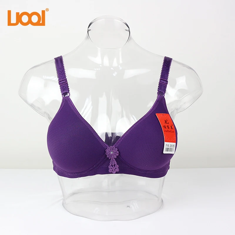 Women Super Push Up Seamless underwire Bra Gather Adjustable Girls soid Lingerie 6 Color Cup Strappy Women's Bras underwear- | Женская