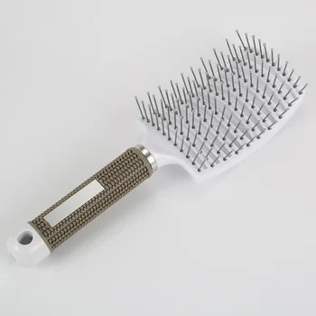 Professional Anti-static Hair Brush Curved Row Comb Scalp Massager Barber Hairdressing Styling Tools well SK88
Professional Anti-static Hair Brush Curved Row Comb Scalp Massager Barber Hairdressing Styling Tools well SK88