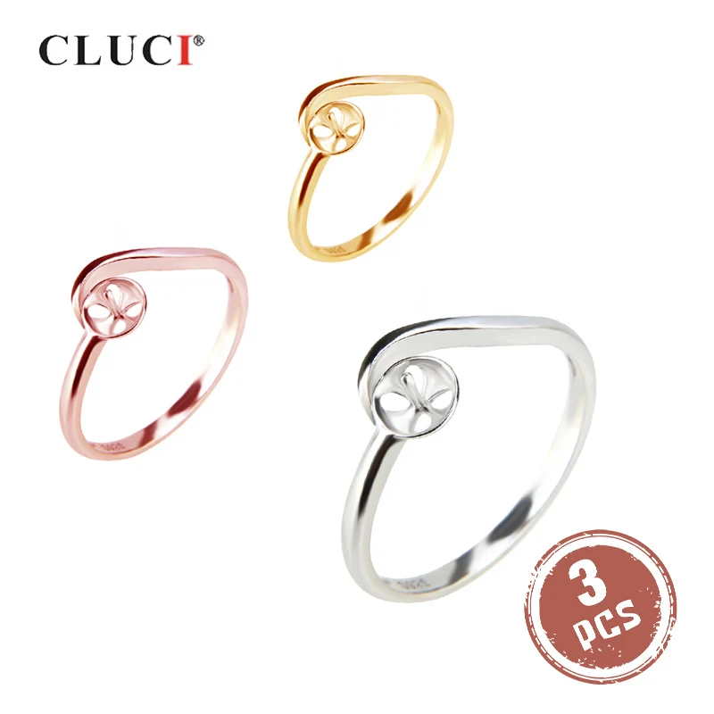 CLUCI 3pcs 925 Sterling Silver Rose Gold Color Open Ring Women Silver 925 Adjustable Ring Fine Jewelry Simple Design Ring
CLUCI 3pcs 925 Sterling Silver Rose Gold Color Open Ring Women Silver 925 Adjustable Ring Fine Jewelry Simple Design Ring