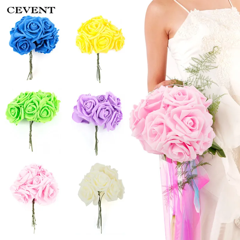 CEVENT 10pcs Pe Fake Flowers Wedding & Engagement Party Decoration Rose Artificial Flower Bouquet Home Event & Party Supplies
CEVENT 10pcs Pe Fake Flowers Wedding & Engagement Party Decoration Rose Artificial Flower Bouquet Home Event & Party Supplies