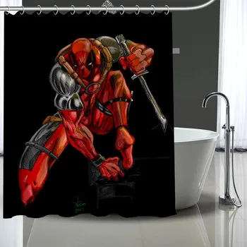 Custom deadpool Shower Curtain Modern Fabric Bath Curtains Home Decor Curtains More Size Custom Your image
Custom deadpool Shower Curtain Modern Fabric Bath Curtains Home Decor Curtains More Size Custom Your image