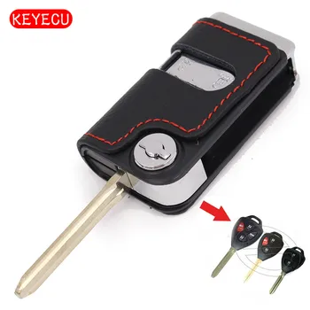 Keyecu Modified Folding Flip Remote Key Shell 2-4 Button for Toyota Camry RAV4 Scion Carbon Fiber Covered-Black Leather
Keyecu Modified Folding Flip Remote Key Shell 2-4 Button for Toyota Camry RAV4 Scion Carbon Fiber Covered-Black Leather