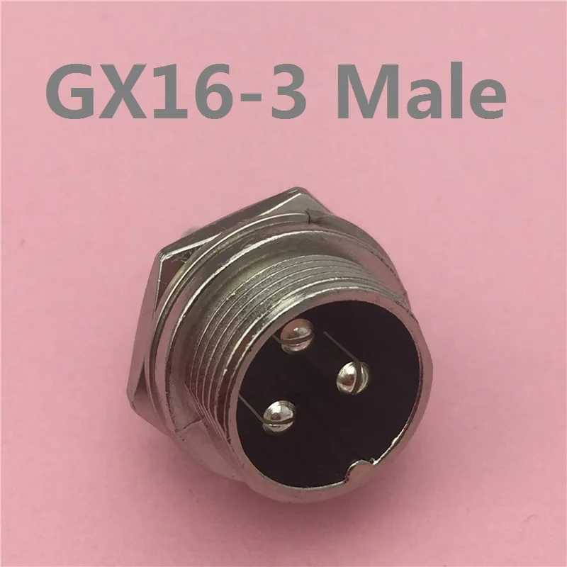1pcs GX16 3 Pin Male Circular Socket Diameter 16mm Wire Panel Aviation Connector L103 Free Shipping Russia 
1pcs GX16 3 Pin Male Circular Socket Diameter 16mm Wire Panel Aviation Connector L103 Free Shipping Russia