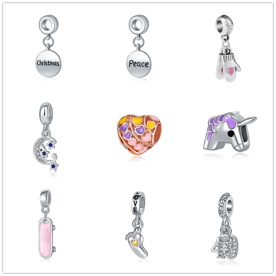 2018 New Glove Skate Unicorn Lucky Clover Mix Charms alloy Beads Fit Pandora Bracelets Pendants Charm DIY Original Jewelry
2018 New Glove Skate Unicorn Lucky Clover Mix Charms alloy Beads Fit Pandora Bracelets Pendants Charm DIY Original Jewelry