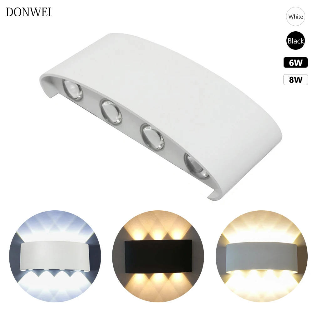 Modern 6W 8W LED Wall Light Waterproof Outdoor Garden Porch Wall Lamps for bedroom/corridor/living room Aluminum Wall Light
Modern 6W 8W LED Wall Light Waterproof Outdoor Garden Porch Wall Lamps for bedroom/corridor/living room Aluminum Wall Light