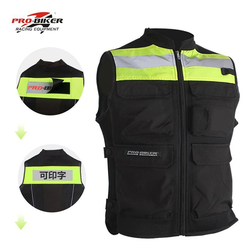 High Visibility Safety Straps Outdoor Motorcycle Zip Professional Security Reflective Vest Pockets Design Reflective Jacket
High Visibility Safety Straps Outdoor Motorcycle Zip Professional Security Reflective Vest Pockets Design Reflective Jacket