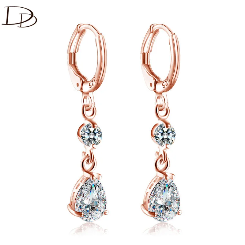 DODO Rose Gold Color Long Drop Earrings For Women Elegant Wedding Waterdrop AAA Zircon Jewelry Fashion Party Brincos Bijoux E184
DODO Rose Gold Color Long Drop Earrings For Women Elegant Wedding Waterdrop AAA Zircon Jewelry Fashion Party Brincos Bijoux E184