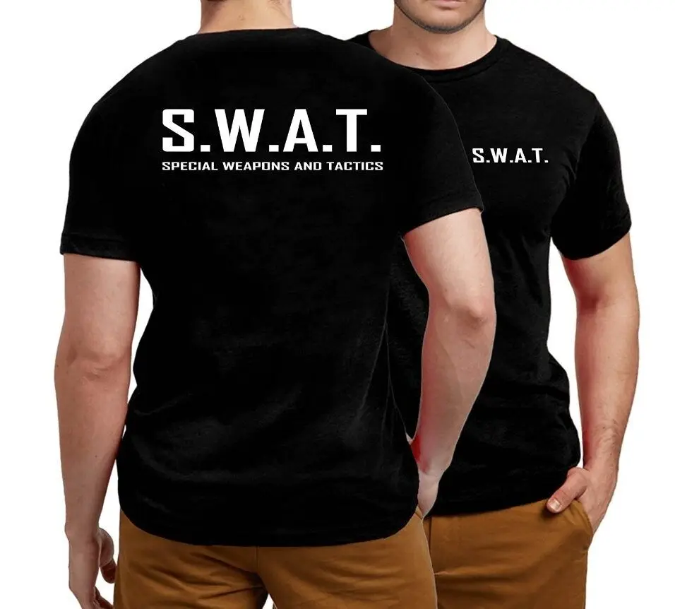 2019 Funny Black Fancy Dress Police Swat T Shirt Student Night Stag Forces Party Military Double Side Unisex Tee
2019 Funny Black Fancy Dress Police Swat T Shirt Student Night Stag Forces Party Military Double Side Unisex Tee