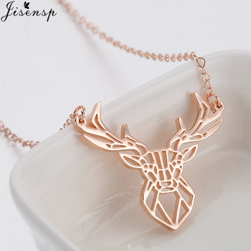 Jisensp Origami Deer Charm Necklace Women Stainless Steel Necklaces Boho Antler Horn Animal Christmas Jewelry Everyday Gift
Jisensp Origami Deer Charm Necklace Women Stainless Steel Necklaces Boho Antler Horn Animal Christmas Jewelry Everyday Gift