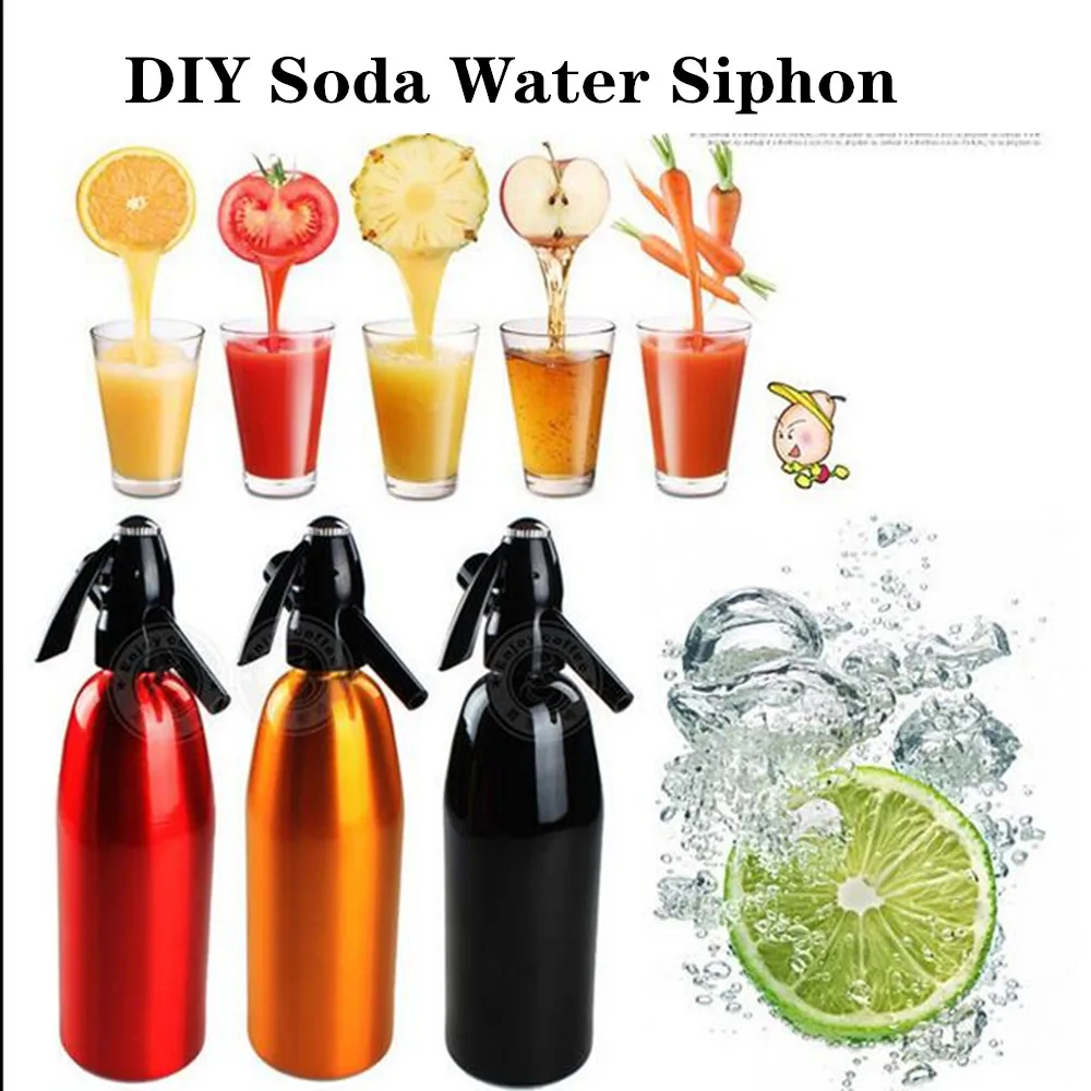 1000ml Soda Syphon Maker Steel Bottle Soda Stream Foam Cylinders Soda Water Siphon Home Drink Juice Machine Bar Beer
1000ml Soda Syphon Maker Steel Bottle Soda Stream Foam Cylinders Soda Water Siphon Home Drink Juice Machine Bar Beer