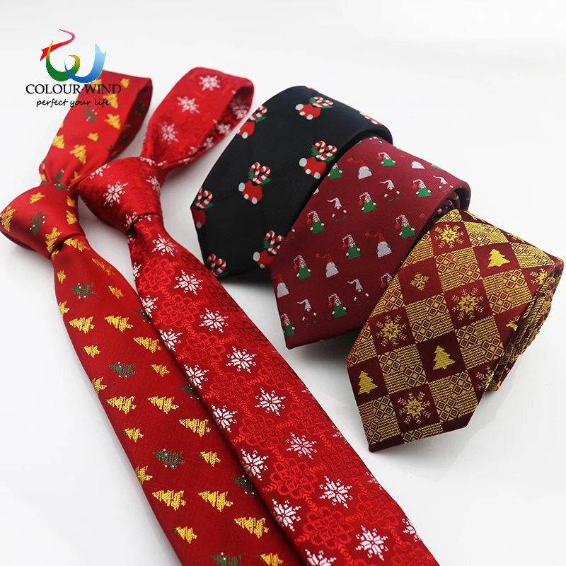 Classic Fashion Polyester Christmas Tie Mens Jacquard 6cm Slim Necktie Gravata Business Wedding Festival Snowflakes Santa Claus
Classic Fashion Polyester Christmas Tie Mens Jacquard 6cm Slim Necktie Gravata Business Wedding Festival Snowflakes Santa Claus