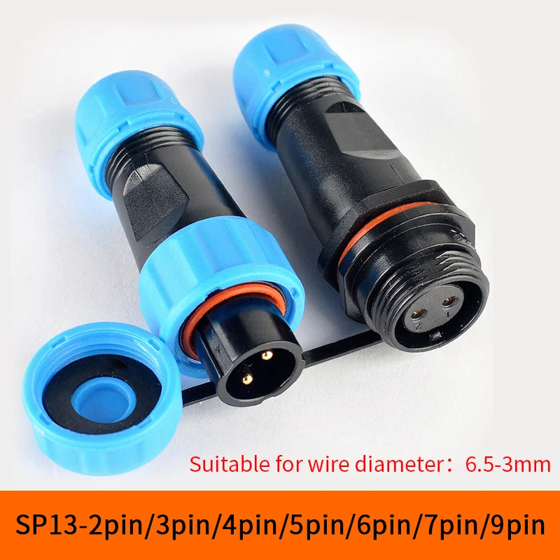 1Pc Waterproof Airline Connector 13mm diameter 1/2/3/4/5/6/7 pin Sealed IP68 Junction Boxes Plug Socket
1Pc Waterproof Airline Connector 13mm diameter 1/2/3/4/5/6/7 pin Sealed IP68 Junction Boxes Plug Socket