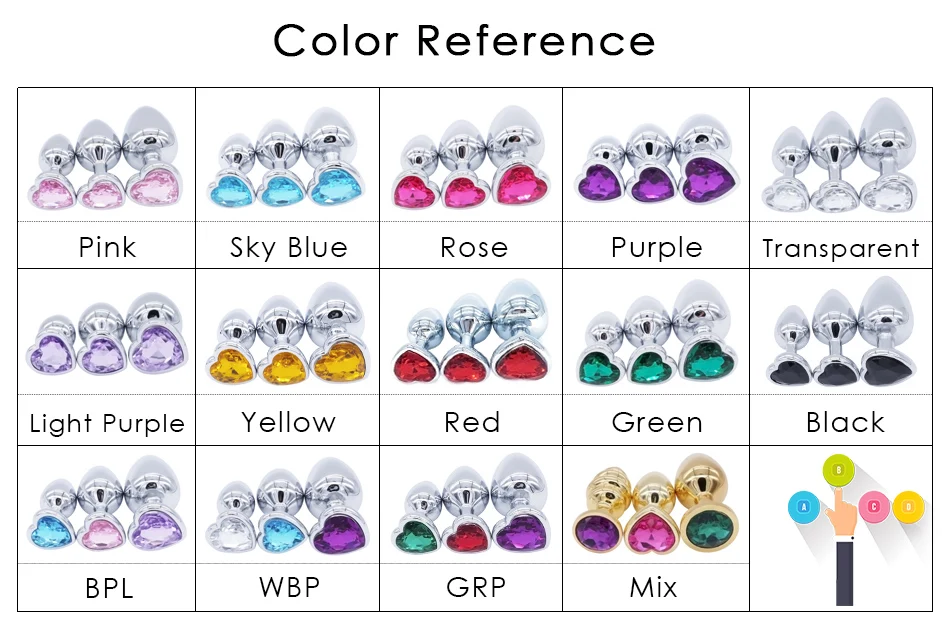 DOMI 3PCS Anal Beads Crystal Jewelry Heart Butt Plug Stimulator Sex Toys Dildo Stainless Steel Anal Plug 1