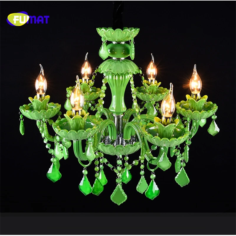 FUMAT Green Crystal Chandelier Creative Glass Lamp Coffee Restaurant Candle Crystal Chandelier Bar Dining Room Lampe Candle Lamp
FUMAT Green Crystal Chandelier Creative Glass Lamp Coffee Restaurant Candle Crystal Chandelier Bar Dining Room Lampe Candle Lamp