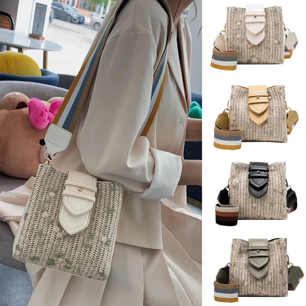 European Casual Female Shoulder Bag Fashion Women Hand-Woven Straw Leather Bag Shoulder Bag Patchwork Crossbody Bags for 2019#7
European Casual Female Shoulder Bag Fashion Women Hand-Woven Straw Leather Bag Shoulder Bag Patchwork Crossbody Bags for 2019#7