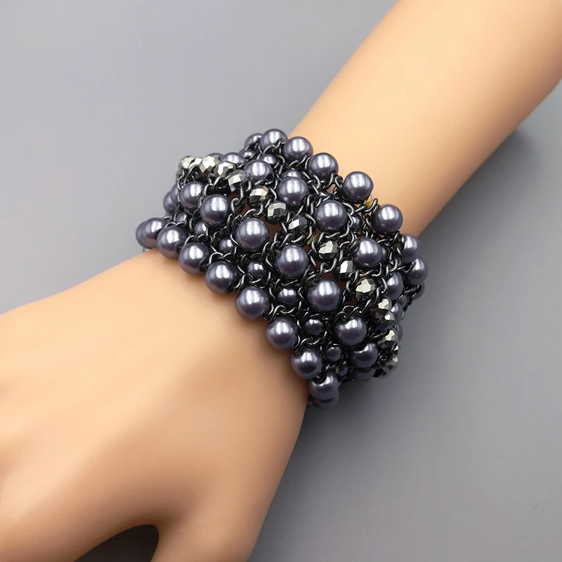 Vanssey Vintage Bohemia Ethnic Purple Pearl Glass Elastic Bracelet Party Wedding Accessories for Women 2018 New
Vanssey Vintage Bohemia Ethnic Purple Pearl Glass Elastic Bracelet Party Wedding Accessories for Women 2018 New