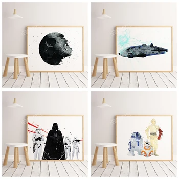 Watercolor classic movie star wars poster home decoration Art Decor Nursery Kids Room Painting wall art canvas painting A213
Watercolor classic movie star wars poster home decoration Art Decor Nursery Kids Room Painting wall art canvas painting A213