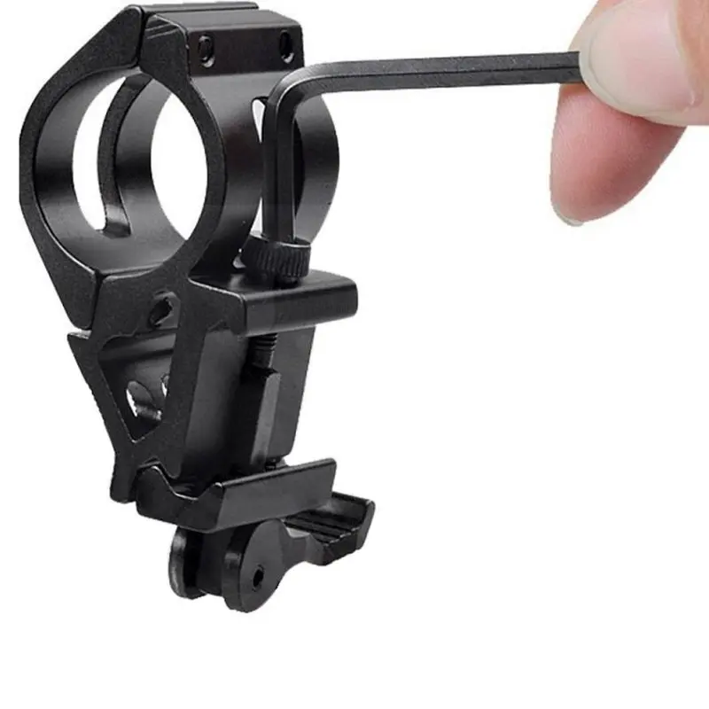 Tactical 1" Offset Picatinny/Weaver Rail Mount for Flashlights with Quick Release Home Tool
Tactical 1" Offset Picatinny/Weaver Rail Mount for Flashlights with Quick Release Home Tool