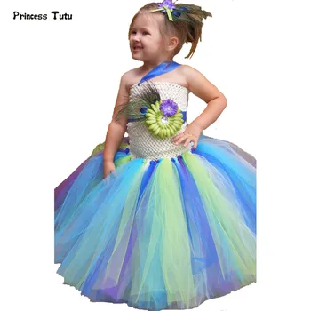 Children Kids Baby Girl Princess Tutu Dress Fairy Tulle Flower Girl Dresses For Wedding Birthday Girl Infant Party Peacock Dress
Children Kids Baby Girl Princess Tutu Dress Fairy Tulle Flower Girl Dresses For Wedding Birthday Girl Infant Party Peacock Dress