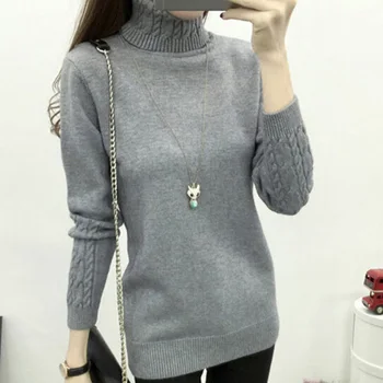 Women Thick Turtleneck Warm Sweater Soft Solid Color Autumn Winter Knitted Femme Pull High Elasticity Female Pullovers Sweaters
Women Thick Turtleneck Warm Sweater Soft Solid Color Autumn Winter Knitted Femme Pull High Elasticity Female Pullovers Sweaters