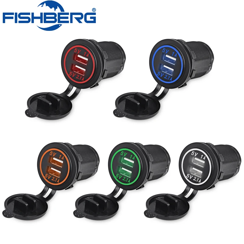 Dual USB Car Charger Vehicle DC12V-32V Waterproof Dual USB Charger Socket 2Port Power Socket 5V 2.1A/1A Universal Charger Socket
Dual USB Car Charger Vehicle DC12V-32V Waterproof Dual USB Charger Socket 2Port Power Socket 5V 2.1A/1A Universal Charger Socket