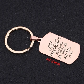 Engraved God Found The Strongest Women And Made Them Auitsm Moms Keychain For Autism Mom Key Ring Gift Holder Tag
Engraved God Found The Strongest Women And Made Them Auitsm Moms Keychain For Autism Mom Key Ring Gift Holder Tag
