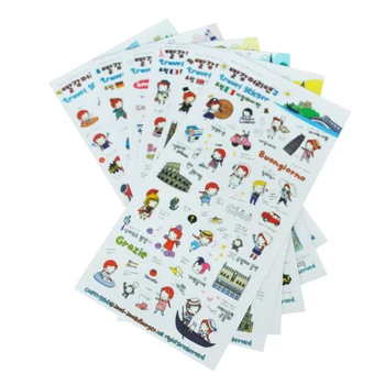 SOSW-6 Sheets Cute Red Hair Girl Travel Diary Scrapbook Decoration Photo Stickers
SOSW-6 Sheets Cute Red Hair Girl Travel Diary Scrapbook Decoration Photo Stickers