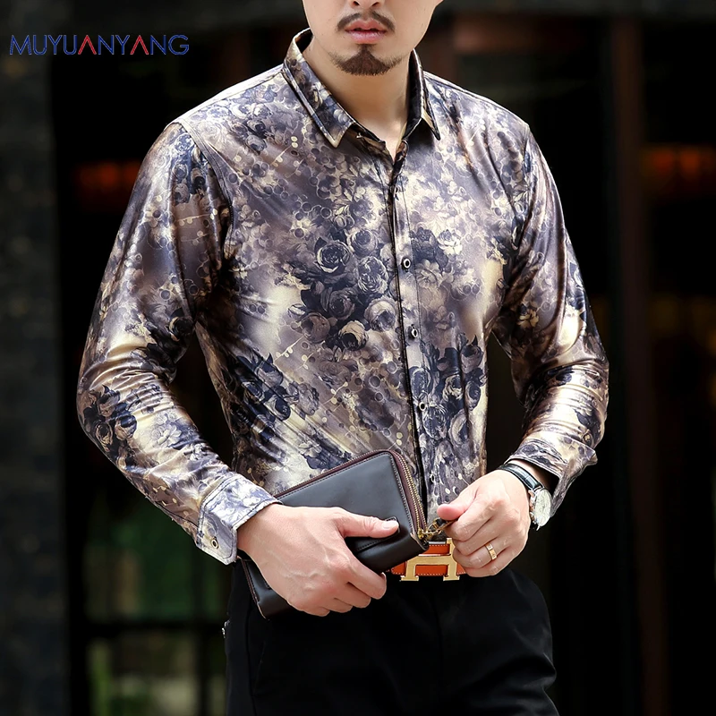 Mu Yuan Yang 2018 New Fashion High Quality Floral Print Slim Fit Shirts Men's Long Sleeve Casual Dress Shirts Size M-3XL 50% Off
Mu Yuan Yang 2018 New Fashion High Quality Floral Print Slim Fit Shirts Men's Long Sleeve Casual Dress Shirts Size M-3XL 50% Off